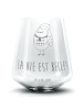 Mr. & Mrs. Panda Longdrinkglas Eule Frankreich mit Spruch in Transparent