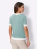 Sieh an! Kurzarm-Pullover in kalkmint
