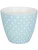 Greengate Latte Cup Becher DOTTY PALE BLUE Blau mit weißen Punkten