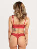 Erlich Textil  String CLASSY LACE STRING in granatapfel