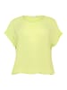 KAFFE curve Kurzarm-Bluse KCami Loose fit in Lettuce Green