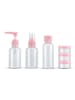 Intirilife Flaschen Set mit leeren Flaschen in ROSA TRANSPARENT