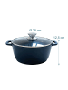 relaxdays Schmortopf in Schwarz - (H)12,5 x Ø28 cm