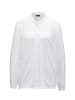 GOLDNER Bluse mit raffinierter Ausschnittlösung in weiß
