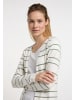 DreiMaster Damen Cardigan in Wollweiss Oliv