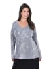 Ulla Popken Shirt in grau melange