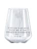 Mr. & Mrs. Panda Weinkelch Blume Mohnblume mit Spruch in Transparent