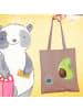 Mr. & Mrs. Panda Tragetasche Avocado Tanzen ohne Spruch in Braun Pastell
