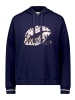 Betty Barclay Sweatshirt mit Kapuze in Patch Dark Blue/Beige