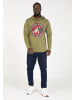 PLUS EIGHTEEN Herren Kapuzenpullover in Khaki