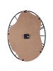 Beliani Wanduhr MEYNES in Braun/Schwarz - (W) 46 x (H) 60 x (L) 0.5 cm