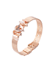 Steel_Art Mesh Armkette für Frauen Mesh Armband poliert in rosegoldfarben