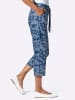 Sieh an! 7/8-Hose in jeansblau-bleu-bedruckt
