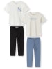 Minoti 2-er Pack Top & Leggings 30SET158 in weiß