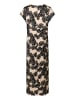 CULTURE Kleid CUmiso Feminine in Black Palm Leaves
