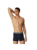 Schiesser Boxershort 3er Pack in Schwarz/Braun/Grau