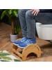 relaxdays Toilettenhocker in Natur - (B)36 x (H)23 x (T)32 cm