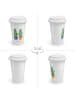 Mr. & Mrs. Panda Coffee To Go Becher Kaktus Liebe ohne Spruch in Weiß