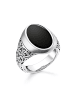 Thomas Sabo Ring Schwarz in roségold, silber