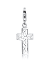 Nenalina Charm 925 Sterling Silber Kreuz in Silber