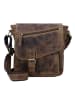 Greenburry Vintage Umhängetasche Leder 26 cm brown