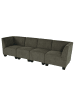 MCW Modular 4-Sitzer Sofa Moncalieri, Braun, hohe Armlehnen