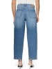 Zero  Barrel-Jeans Mid Waist 28 Inch in Middle Blue Denim