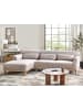 Beliani Ecksofa SIMOS in Grau/Braun - (W) 264 x (H) 80 x (L) 82 cm rechtsseitig