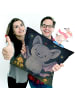 Mr. & Mrs. Panda Dekokissen Fledermaus Classic Design ohne Spruch in Weiß