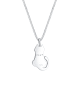 Nenalina Halskette 925 Sterling Silber Katze in Silber