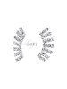 Alexander York Ohrstecker FÄCHER Zirkonia in 925 Sterling Silber, 2-tlg.