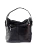 Florence Florence Schultertasche, Shopper Leder schwarz ca. 34cm breit