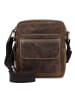 Greenburry Vintage Umhängetasche Leder 18 cm in brown