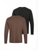 Kappa T-Shirt KMLogo in black-brown martini