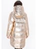 faina Women Coat in gold