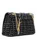 Valentino Tweed Schultertasche 26 cm in nero-multicolor
