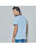 Twinlife Polo-Shirt twinstripe in Hellblau