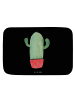 Mr. & Mrs. Panda Badezimmerteppich Kaktus Wut ohne Spruch in Schwarz