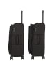 D&N Travel Line 9704 4 Rollen Trolley M 68 cm mit Dehnfalte black
