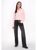 myMo ROCKS Damen Fleecepullover in Hellpink