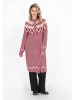 DreiMaster Women Cardigan in burgundy multicolor