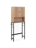 COSTWAY Toilettenschrank freistehend in Hellbraun