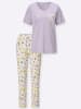 Sieh an! Schlafanzug in flieder-ecru-bedruckt