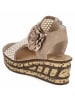 rieker Keilsandaletten in beige