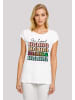 F4NT4STIC T-Shirt Mothers Day Mama Typography Leopard Print Pastel in weiß