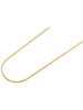 Adeliás Damen Halskette – Schlangenkette aus Edelstahl 70 cm in gold