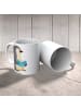 Mr. & Mrs. Panda Tasse Pinguin Buch ohne Spruch in Weiß