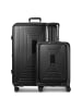 Redolz Essentials 14 4-Rollen Kofferset 2 tlg. Laptopfach mit Dehnfalte black metallic