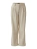 Oui Bundfaltenhose in light stone