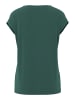 Pieces T-Shirt mit V-Ausschnitt in Trekking Green